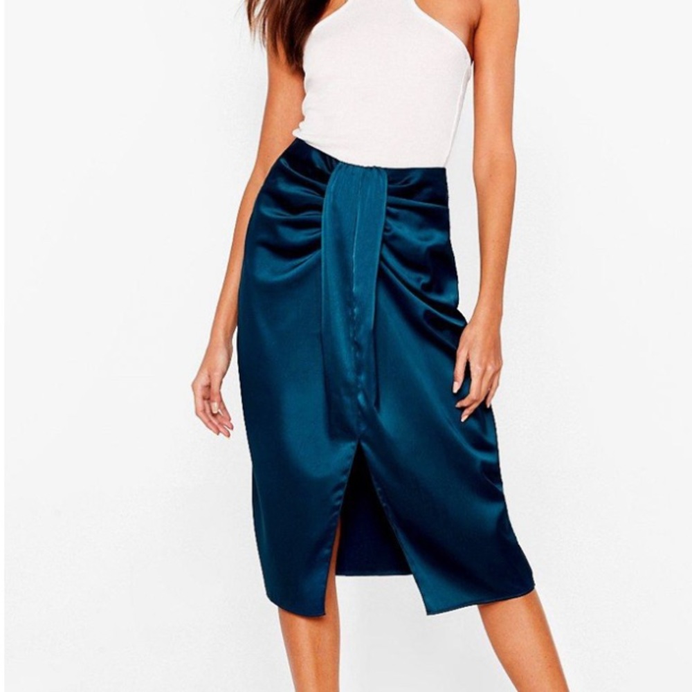 Nasty Gal Satin Midi Skirt - New with tags! Size 4